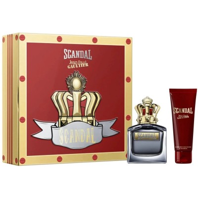 KIT Jean Paul Gaultier Scandal Perfume EDT 100mL + All-Over Shower Gel 75mL - Masculino